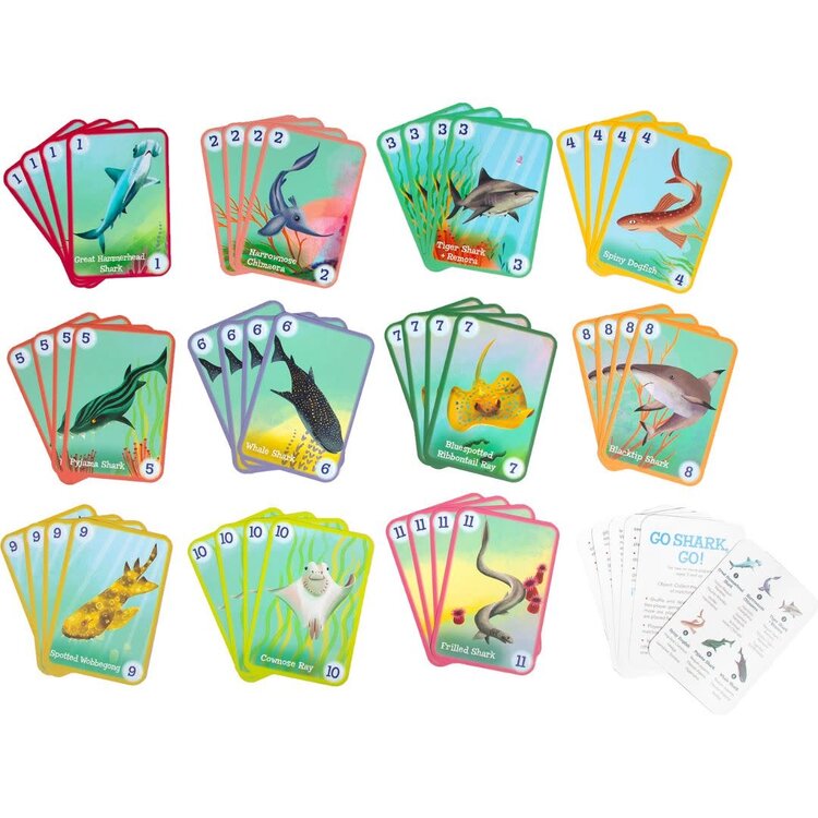 Eeboo Go Shark Go! Playing Cards