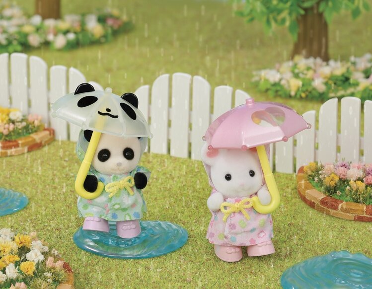 Calico Critters Nursery Friends  Rainy Day Duo Calico Critter CC