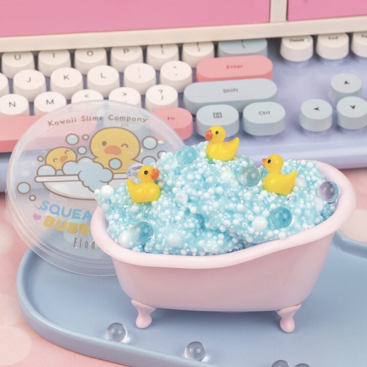 Squeaky Clean Bubble Bath Floam Kawaii Slime