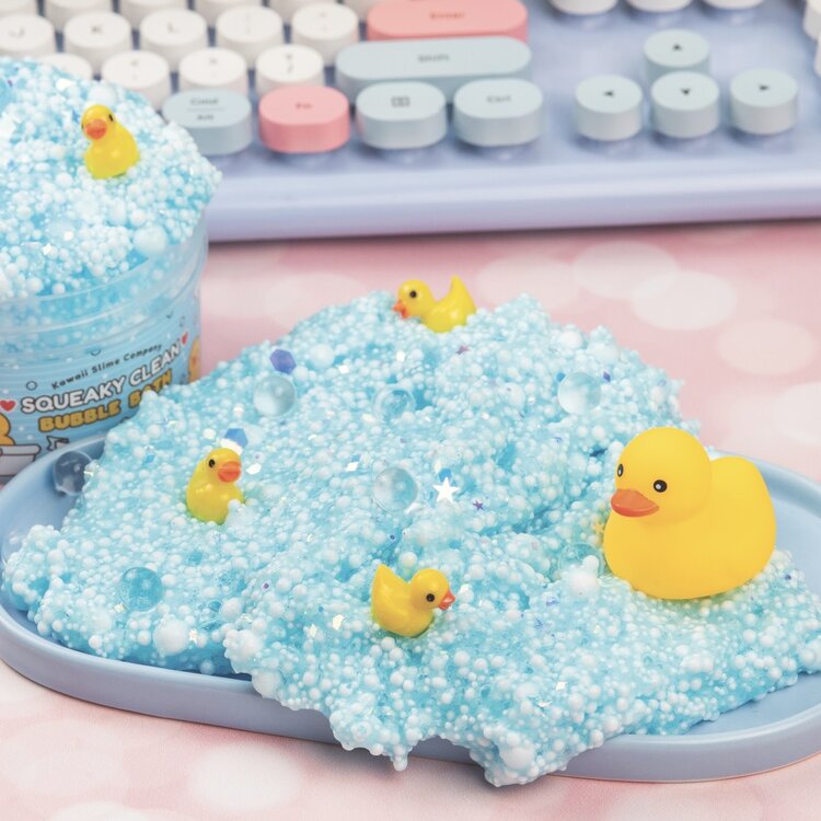 Squeaky Clean Bubble Bath Floam Kawaii Slime