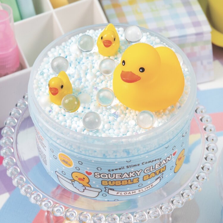 Squeaky Clean Bubble Bath Floam Kawaii Slime