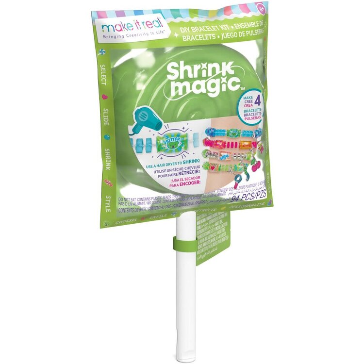 Make It Real DIY Bracelet Kit Shrink Magic Lollipop