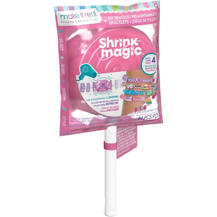 Make It Real DIY Bracelet Kit Shrink Magic Lollipop