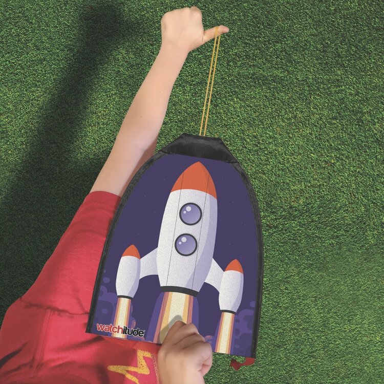 Rubber Band Rocket Kite