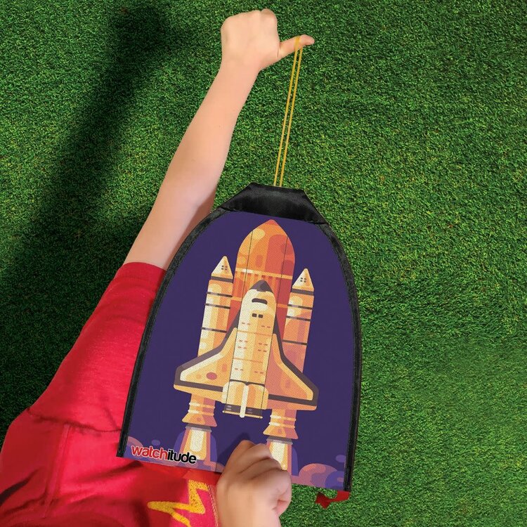 Rubber Band Rocket Kite