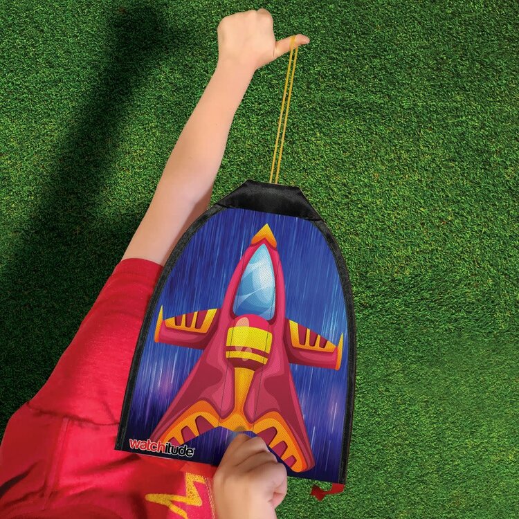 Rubber Band Rocket Kite