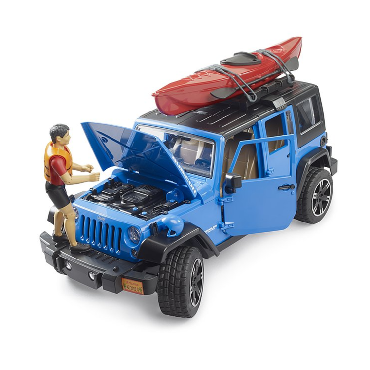 Jeep Wrangler Rubicon Unlimited w Kayak Driver Bruder