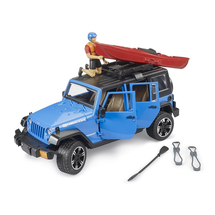 Jeep Wrangler Rubicon Unlimited w Kayak Driver Bruder