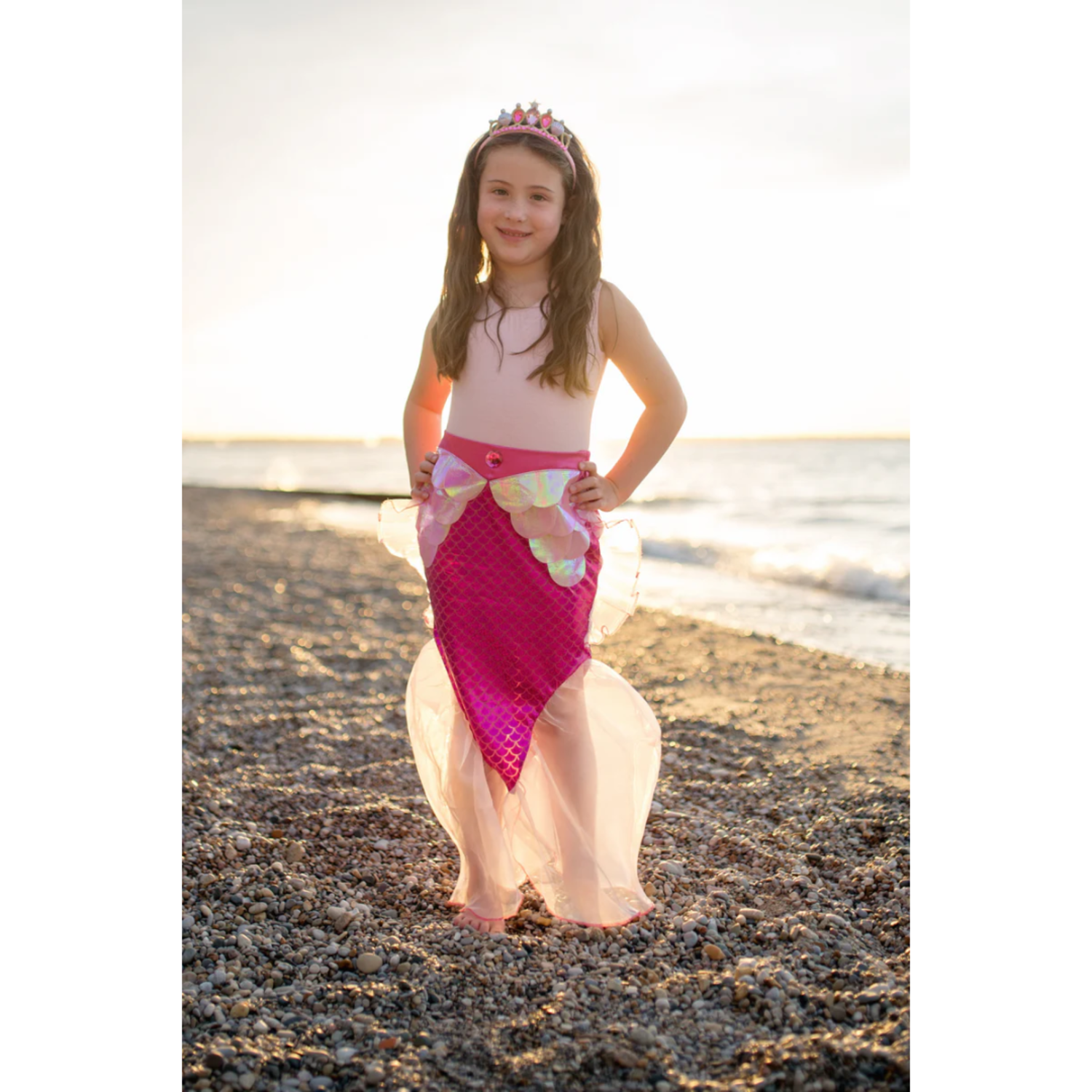 Mermaid Glimmer Blue Skirt Set Size 5-6 - Mudpuddles Toys and Books