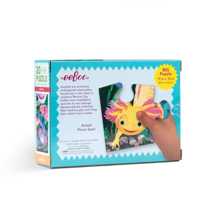 Eeboo Axolotl Puzzle 20pc