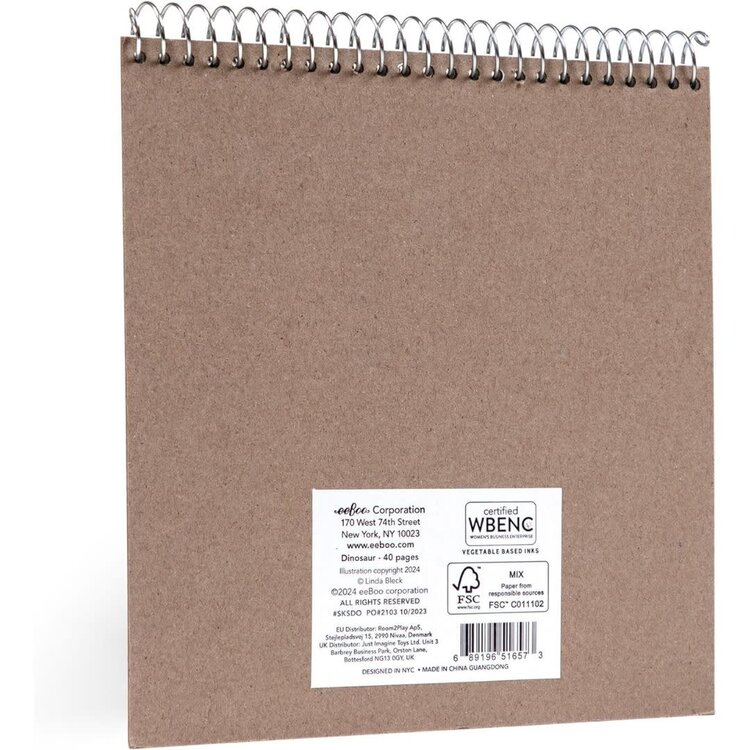 Eeboo Axolotl Square Sketchbook