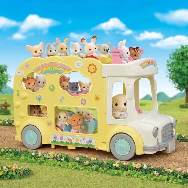 Calico Critters Rainbow Fun Nursery Bus Calico Critter CC