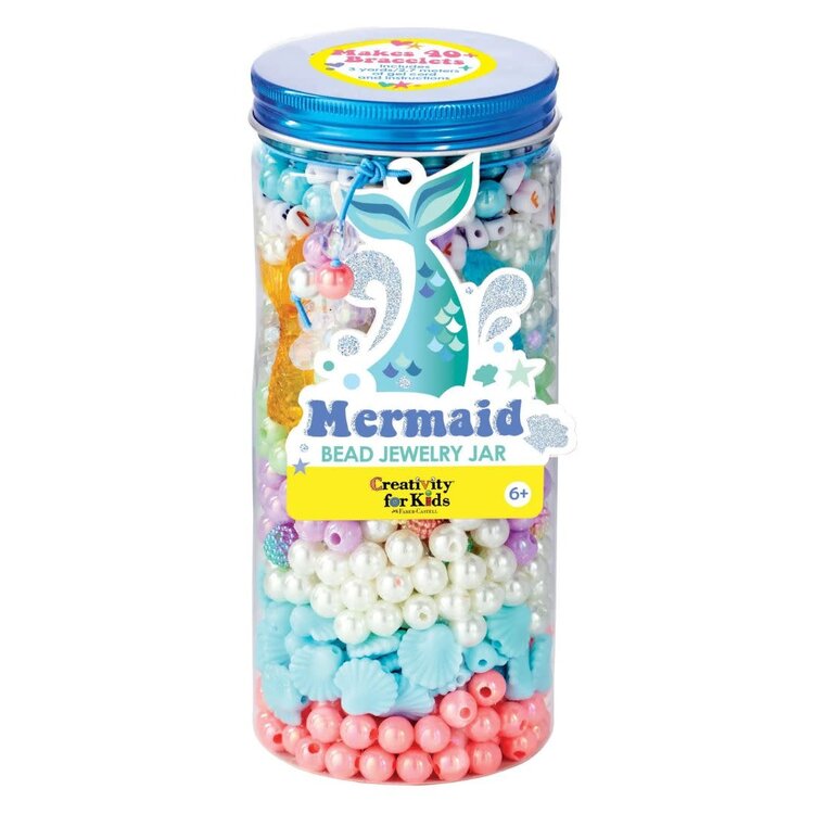 Mermaid Bead Jewelry Jar