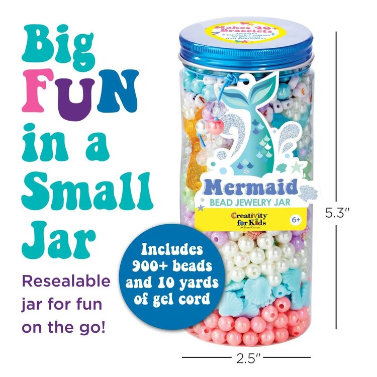 Mermaid Bead Jewelry Jar