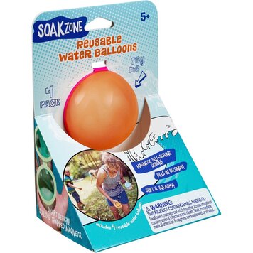 Soak Zone Reusable Water Balloons 4pk