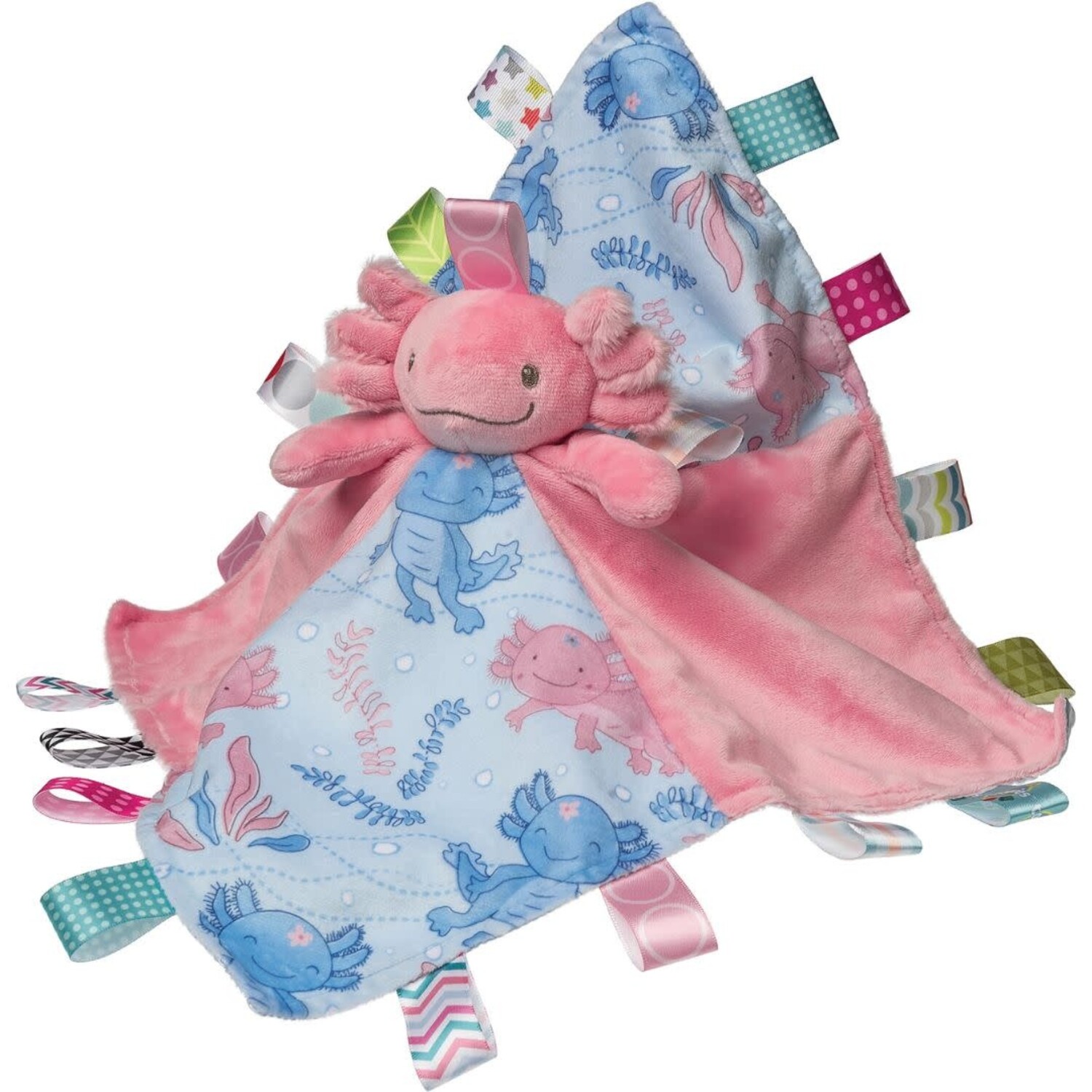 Taggies Lizzy Axolotl Character Blanket Pink Mudpuddles Toys and Books