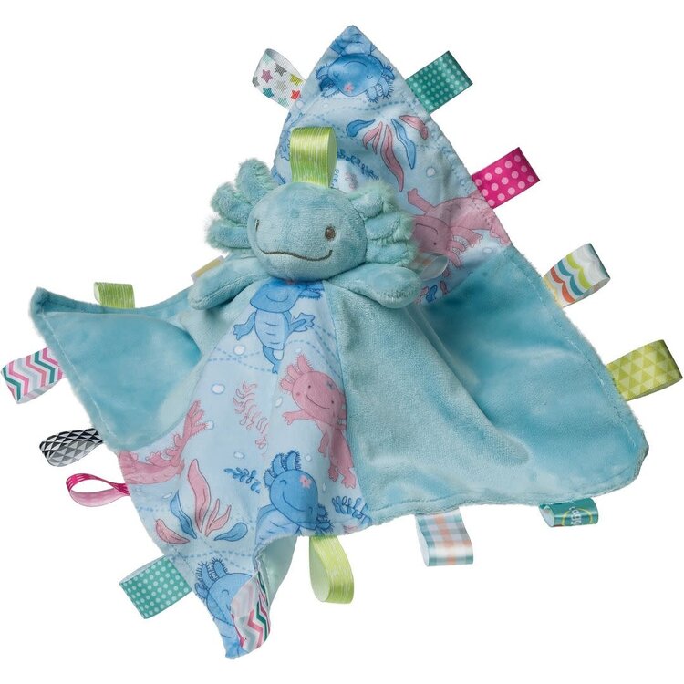 Mary Meyer SALE! Taggies Fizzy Axolotl Character Blanket Aqua