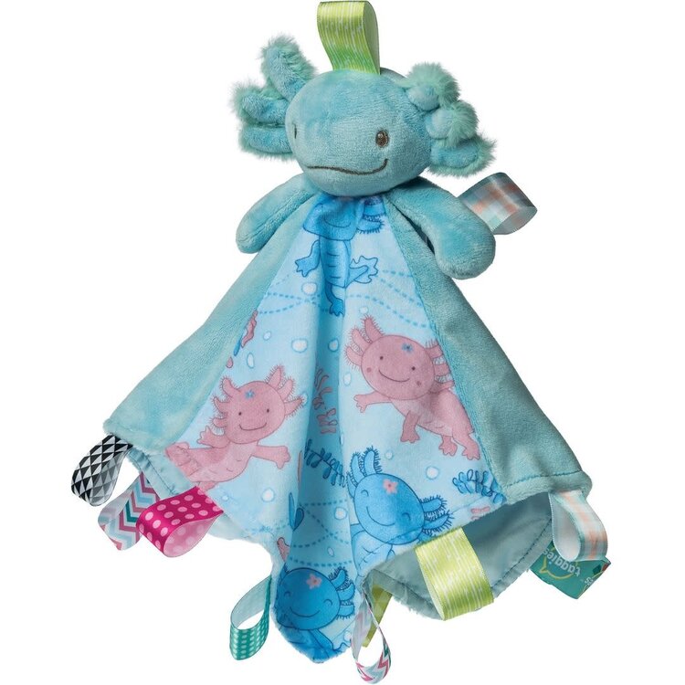Mary Meyer SALE! Taggies Fizzy Axolotl Character Blanket Aqua