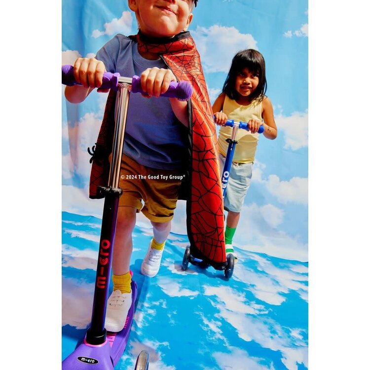 Micro Kickboard Black/Orange LED Maxi Deluxe Scooter