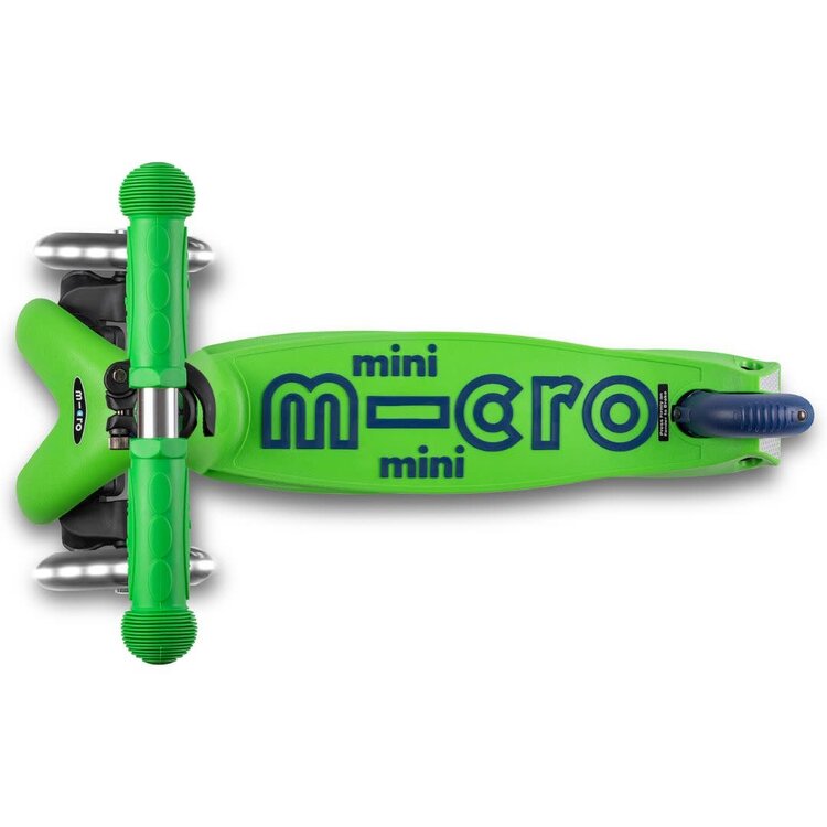 Micro Kickboard Green/Blue LED Mini Deluxe Scooter