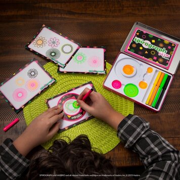 PLAYMONSTER Original Spirograph Neon Tin