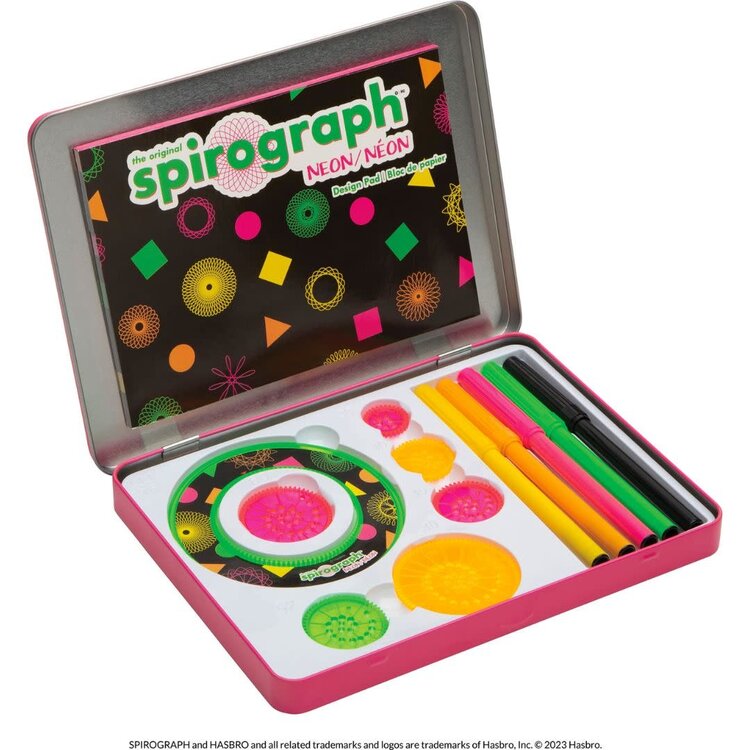 PLAYMONSTER Original Spirograph Neon Tin
