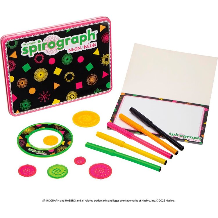 PLAYMONSTER Original Spirograph Neon Tin