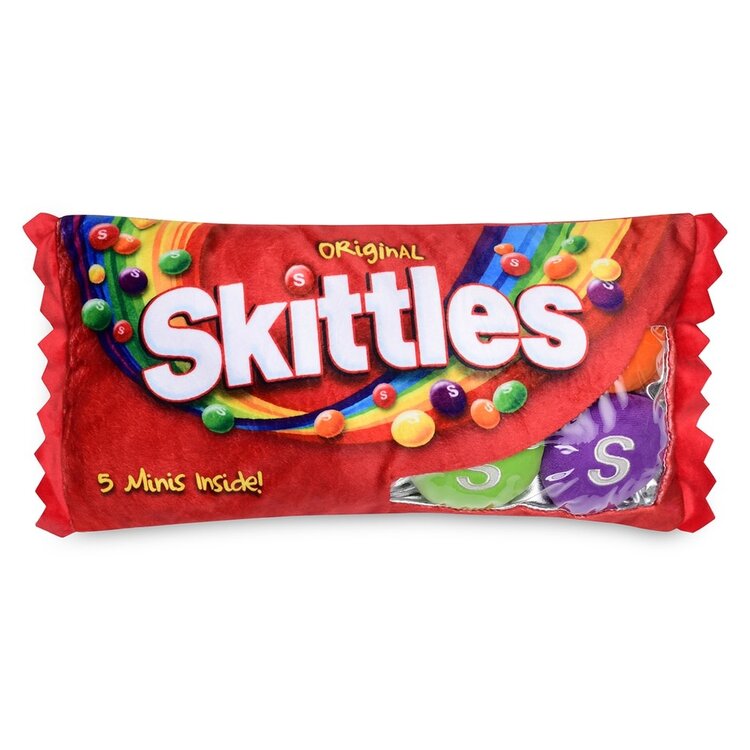 Iscream Skittles Candy Bag Pillow
