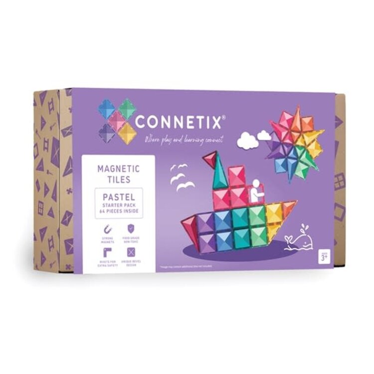Connetix Pastel Starter Pack 64 pc Connetix