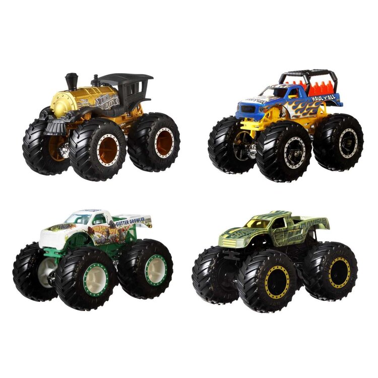 Mattel Hot Wheels Monster Trucks 1:64 4-Pack