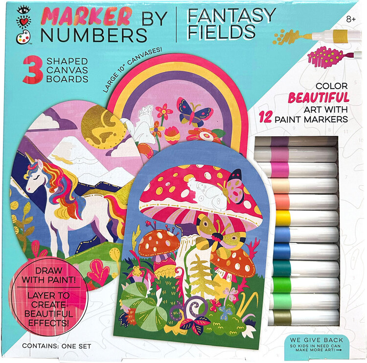 iHeartArt Marker By Number Fantasy Fields