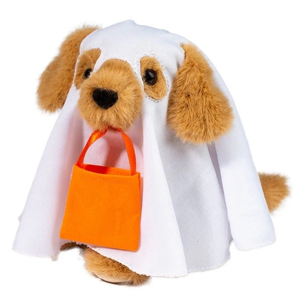 golden retriever dressed as ghost Ghostly Dog Season: AW25