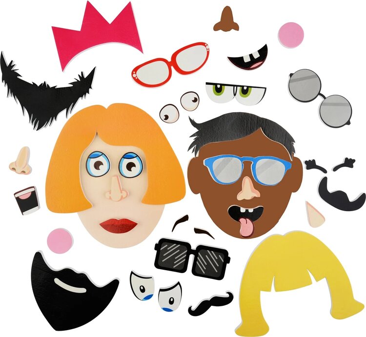 Silly Faces Bath Time Stickers