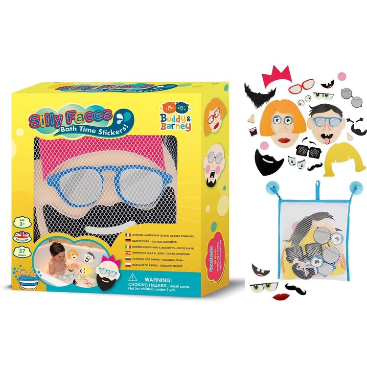 Silly Faces Bath Time Stickers
