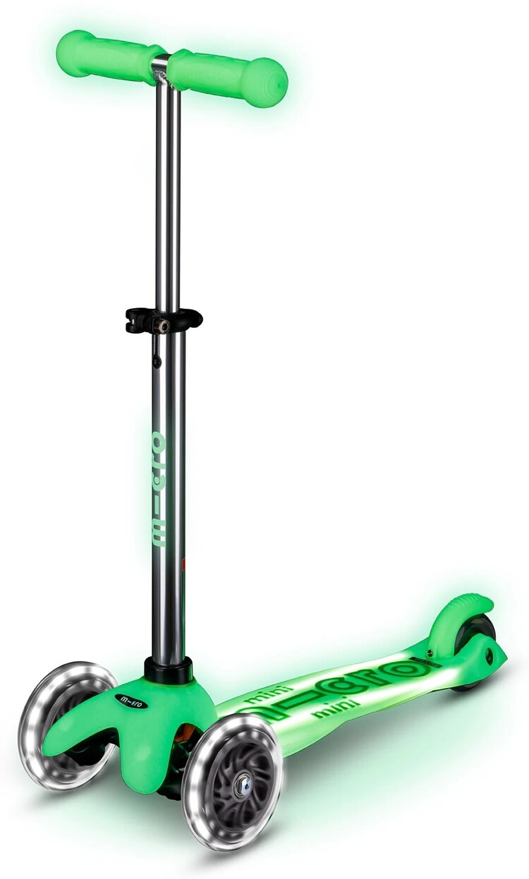 Icy Lime Glow LED Plus Mini Scooter