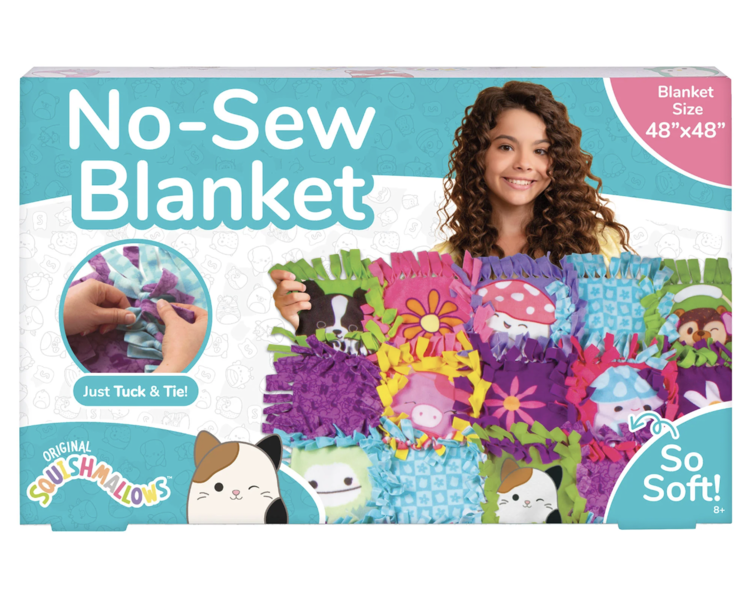 Squishmallows Design Your Own No-Sew Blanket Kit Fashion Angels