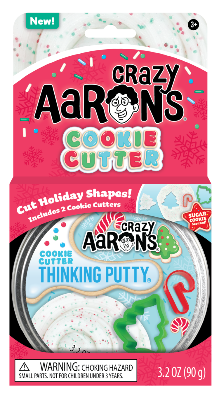 Crazy Aarons Cookie Cutter 4" Thinking Putty Tin