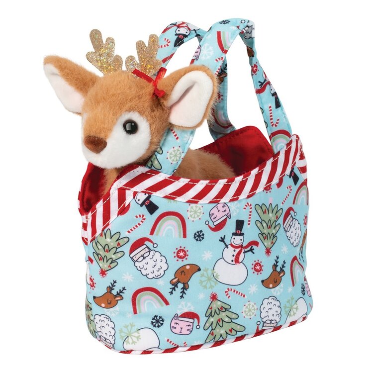 Cozy Christmas Sak w/Reindeer