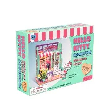 Hands Craft Hello Kitty Bookstore DIY Mini Bookstore