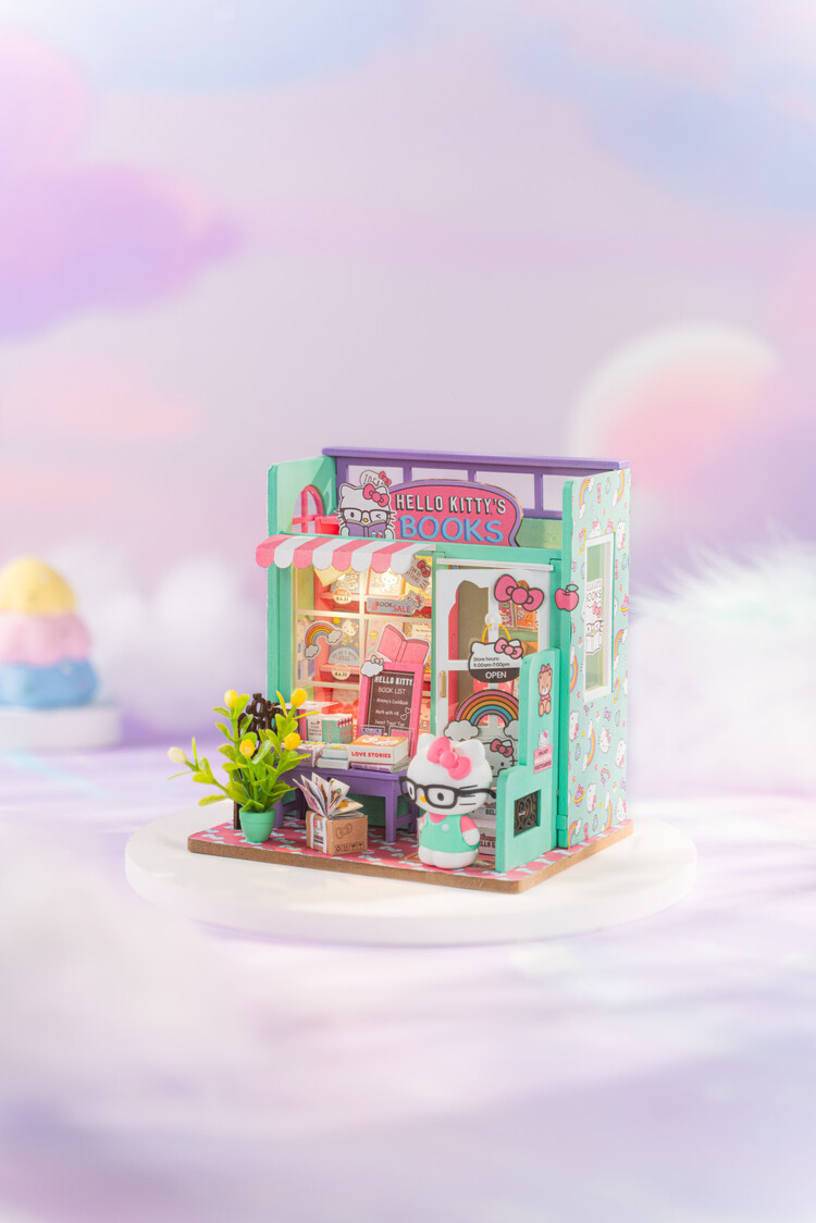 Hands Craft Hello Kitty Bookstore DIY Mini Bookstore