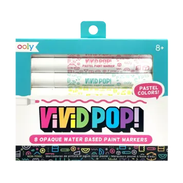 Ooly Vivid Pop! Pastel Paint Markers Water-Based