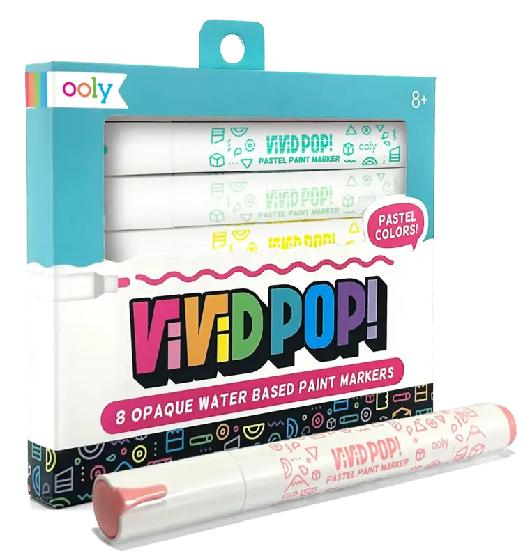 Ooly Vivid Pop! Pastel Paint Markers Water-Based