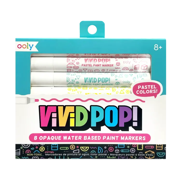 Ooly Vivid Pop! Pastel Paint Markers Water-Based
