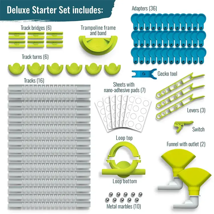 Gecko Run: Marble Run Deluxe Starter Set