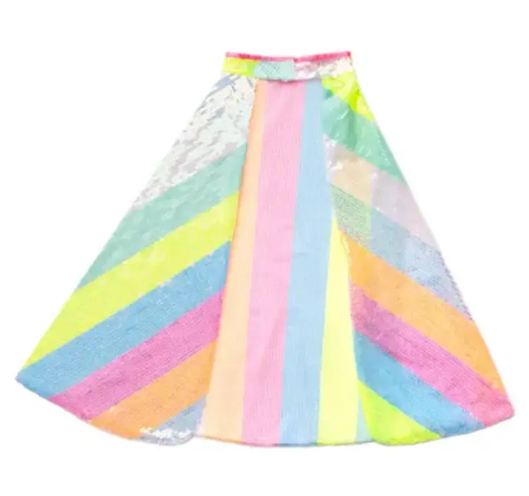 Great Pretenders Stripy Sequins Cape Size 4-6
