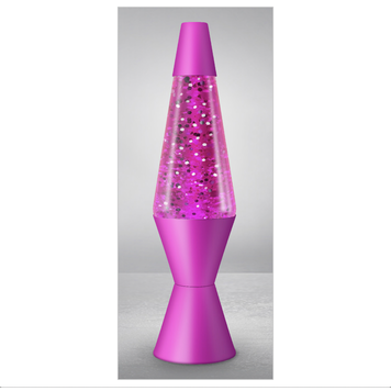 Pink Sparkle Lava Lamp 14.5"
