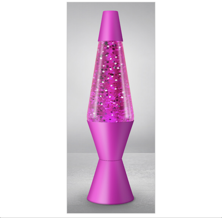 Pink Sparkle Lava Lamp 14.5"