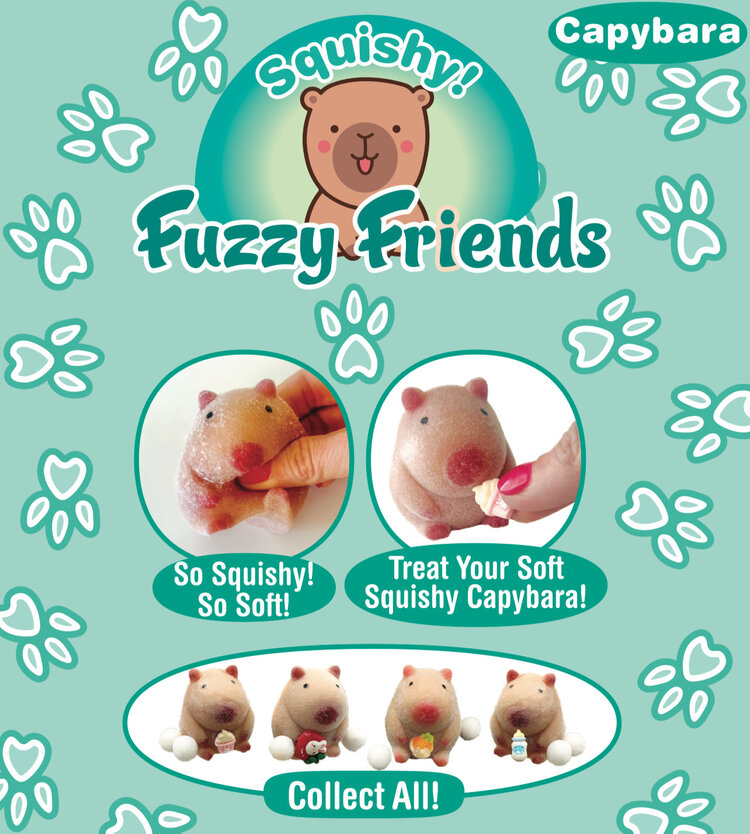 Capybara Fuzzy Friends