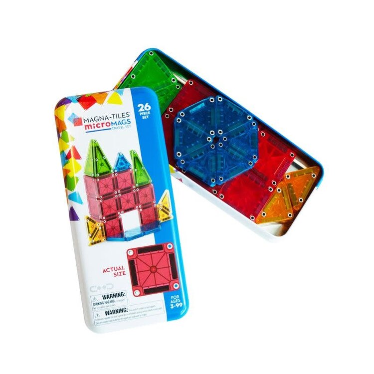 Magna-Tiles MicroMAGS 26-Piece Travel Set