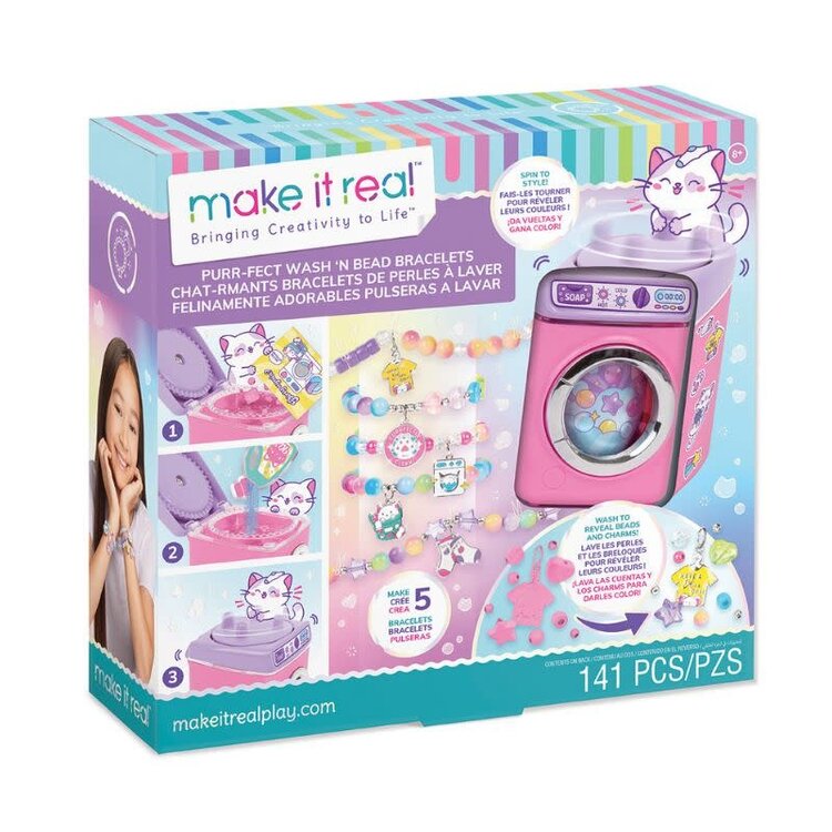 Purrrfect Wash N Bead DIY Bracelet Kit